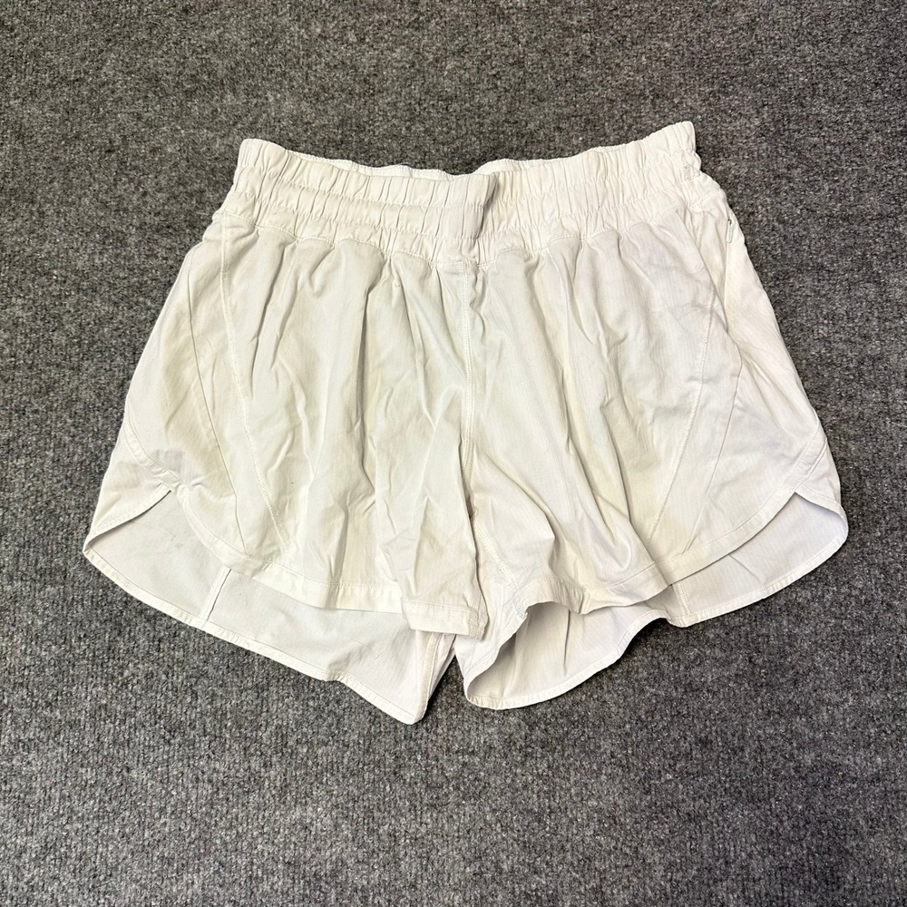 Lululemon Shorts Womens Size 10 White Tracker Short V Smocked Waist Athletic Run